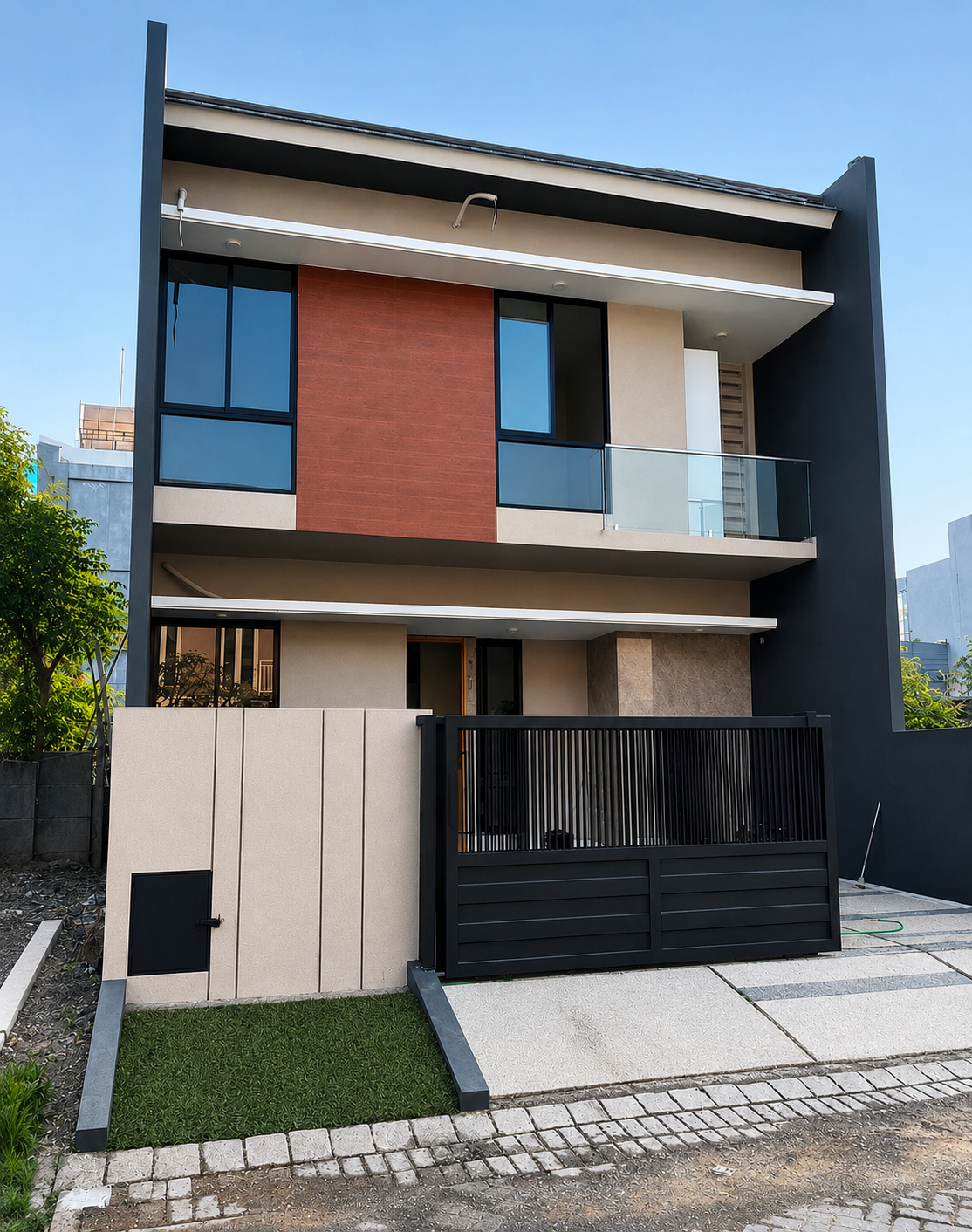 Fasad Rumah Pakuwon City (Potret)